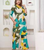 Multi color festive comfy Cotton co-ord set