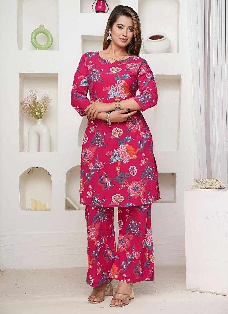 Rani color festive comfy Cotton co-ord set