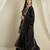black chinon   top with bottom and dupatta full sleeve embroidered kurta palazzo set