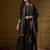 black chinon   top with  bottom and dupatta full sleeve embroidered a-line kurti
