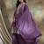 purple chinon   anarkali kurta with bottom & dupatta