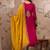 pink chinon   straight kurta with bottom & dupatta