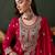 pink vichitra silk   straight kurta with bottom & dupatta