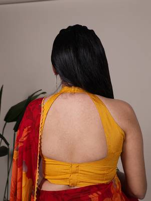 effortless elegance weightless marble floral saree 3