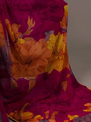 effortless elegance weightless marble floral saree 5