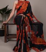 effortless elegance weightless marble floral saree