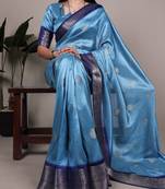 soft drapes, grand shine  rumali art silk zari saree