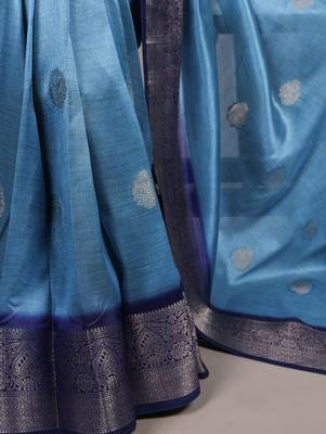 soft drapes, grand shine  rumali art silk zari saree 4