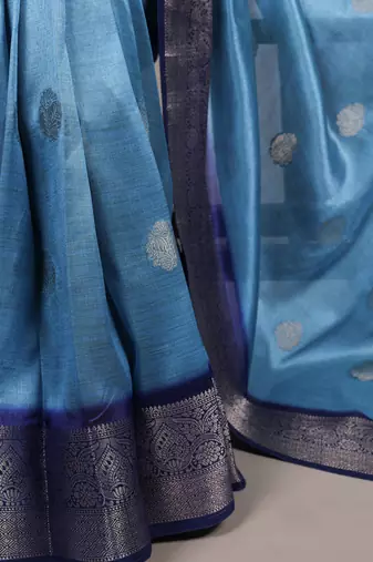 soft drapes, grand shine  rumali art silk zari saree