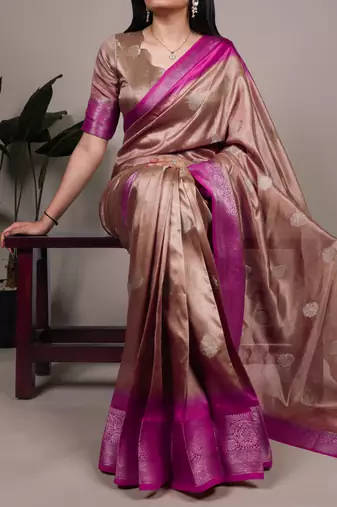 soft drapes, grand shine  rumali art silk zari saree