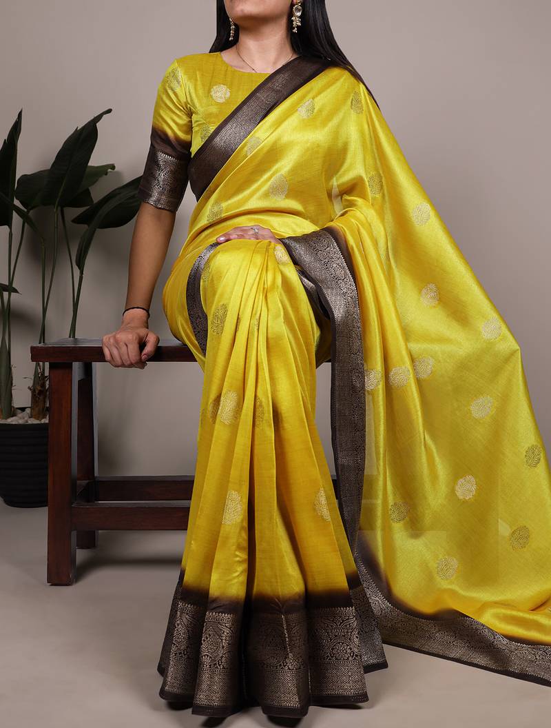 soft drapes, grand shine  rumali art silk zari saree