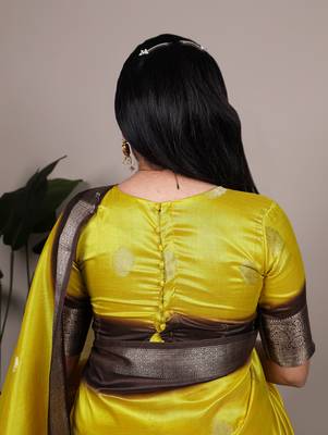 soft drapes, grand shine  rumali art silk zari saree 3