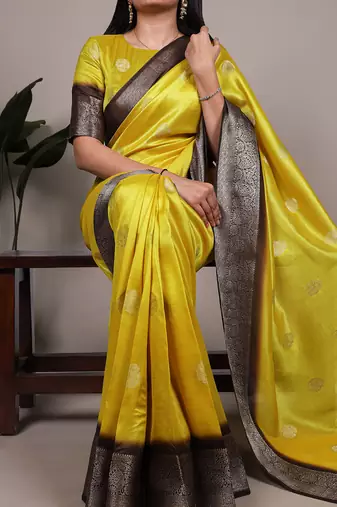 soft drapes, grand shine  rumali art silk zari saree