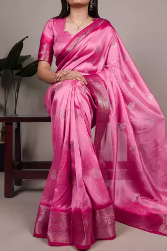 soft drapes, grand shine  rumali art silk zari saree