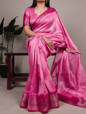 soft drapes, grand shine  rumali art silk zari saree 4