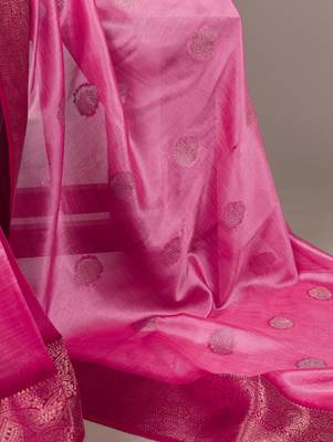 soft drapes, grand shine  rumali art silk zari saree 5