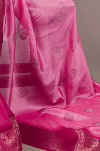 soft drapes, grand shine  rumali art silk zari saree