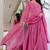 Pink chinkari anarkali kurta set