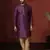 Purple embroidered kurta pajama set for men