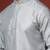 grey bangalorian silk kurta pyjama set for men with embroidery work