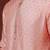 Pink dupion kurta for men with solid design