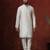 cream dupion kurta for men with solid design