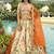 off white silk embroidered & art mirror work wedding wear lehenga choli