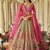 beige silk embroidered & art mirror work wedding wear lehenga choli