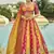 multi color silk embroidered & art mirror work wedding wear lehenga choli