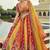 multi color silk embroidered & art mirror work wedding wear lehenga choli