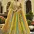 yellow silk embroidered & art mirror work wedding wear lehenga choli