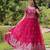 Pink Faux Blooming Zari & Sequins Embroidered Gown     Festive & Wedding Collection