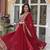 Maroon Faux Blooming Heavy Embroidered Gown     Wedding & Designer Collection