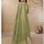 Green simar silk embroidered party wear Palazzo suit