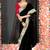 BLACK VELVET SAREE WITH BROCADE BANARASI BORDER