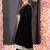 BLACK VELVET SAREE WITH BROCADE BANARASI BORDER