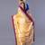 Kanjivaram silk saree in beige color with maroon and silver border