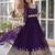 Purple Faux Blooming Heavy Zari   Sequins Embroidered Gown with Matching Embroidered Lace-Border Dupatta