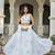 White Hand-Painted Floral Work Soft Georgette Lehenga Choli with Designer Blouse, Ethnic Style Festive Wear