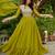 Perot Green Star Georgette Beads & Sequins Embroidered Gown | Festive & Party Wear Designer Outfit