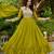 Perot Green Star Georgette Beads & Sequins Embroidered Gown | Festive & Party Wear Designer Outfit