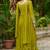 Perot Green Star Georgette Beads & Sequins Embroidered Gown | Festive & Party Wear Designer Outfit