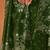 Green embroidered georgette straight cut eid wear salwar kameez