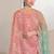 Pink embroidered & jarkan work organza straight cut suits for women