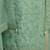 Green embroidered & jarkan organza chiffon straight cut salwar kameez for eid