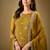 Mustrad embroidered & jarkan organza chiffon straight cut party wear salwar kameez