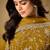 Mustrad embroidered & jarkan organza chiffon straight cut party wear salwar kameez