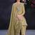 Beige embroidered & jarkan shimmer organza straight cut suits salwar kameez