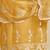 Yellow embroidered & swarovski organza chiffon straight cut salwar kameez