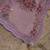 Purple embroidered & sequins organza chiffon straight cut salwar kameez